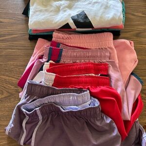 Women’s Running Bundle Nike, Under Armour  dri fit running shorts and Tee shirts